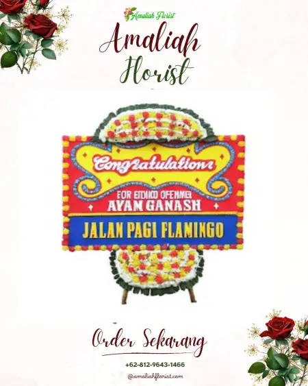 Sewa Papan Bunga Gading Cempaka